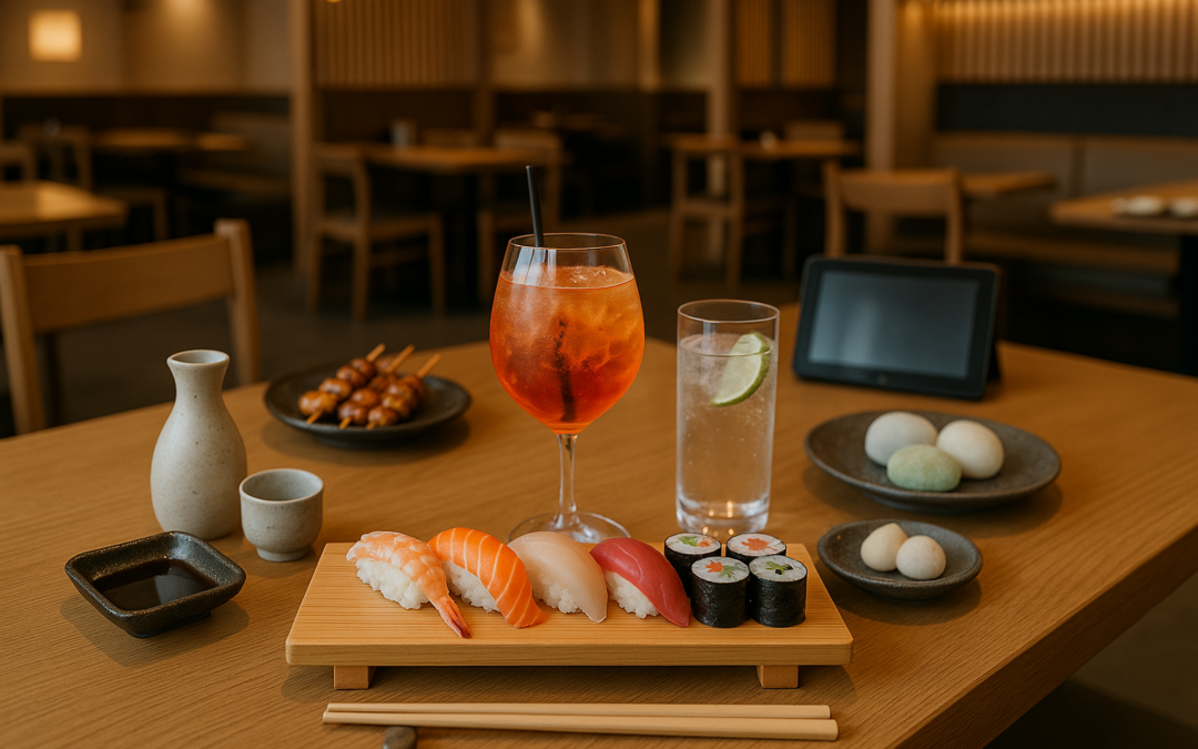 Getränkekombinationen zu Sushi und Grill im KIKKO Dorsten