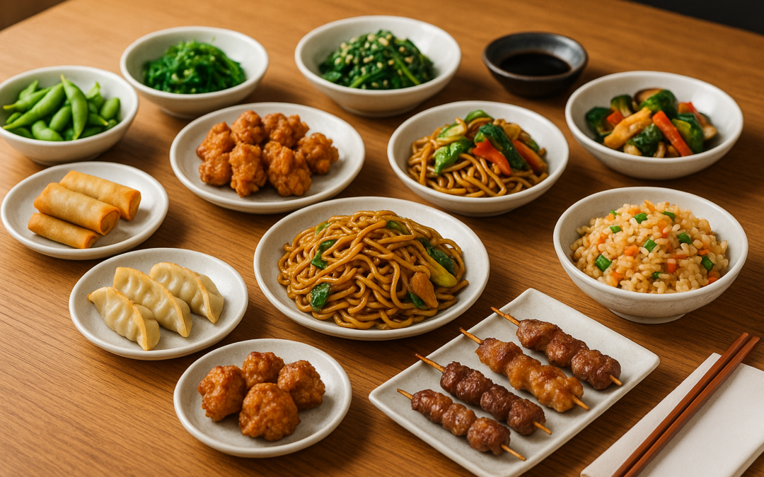 Japanische Beilagen Okazu und All-you-can-eat