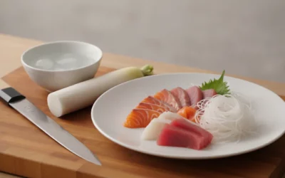 Ken Daikon: feine Rettich-Garnitur für Sashimi